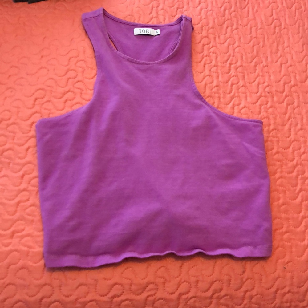 Purple Tobi Crop Top